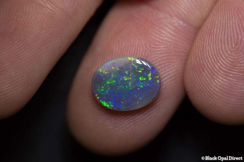 2.69 ct semi black opal 12x9x3mm