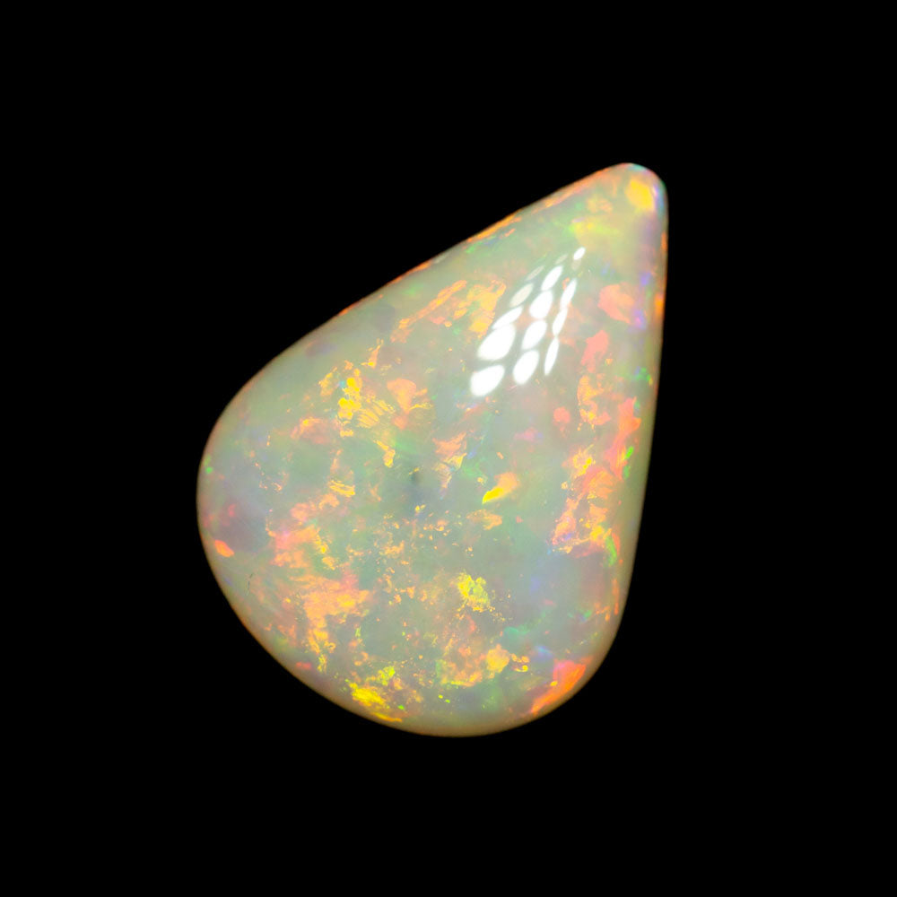 2.99 ct double-sided white opal 12.4x9.1x4.8mm