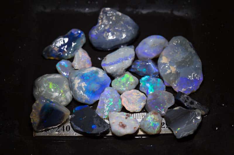 218 ct rough opal parcel 21 pieces
