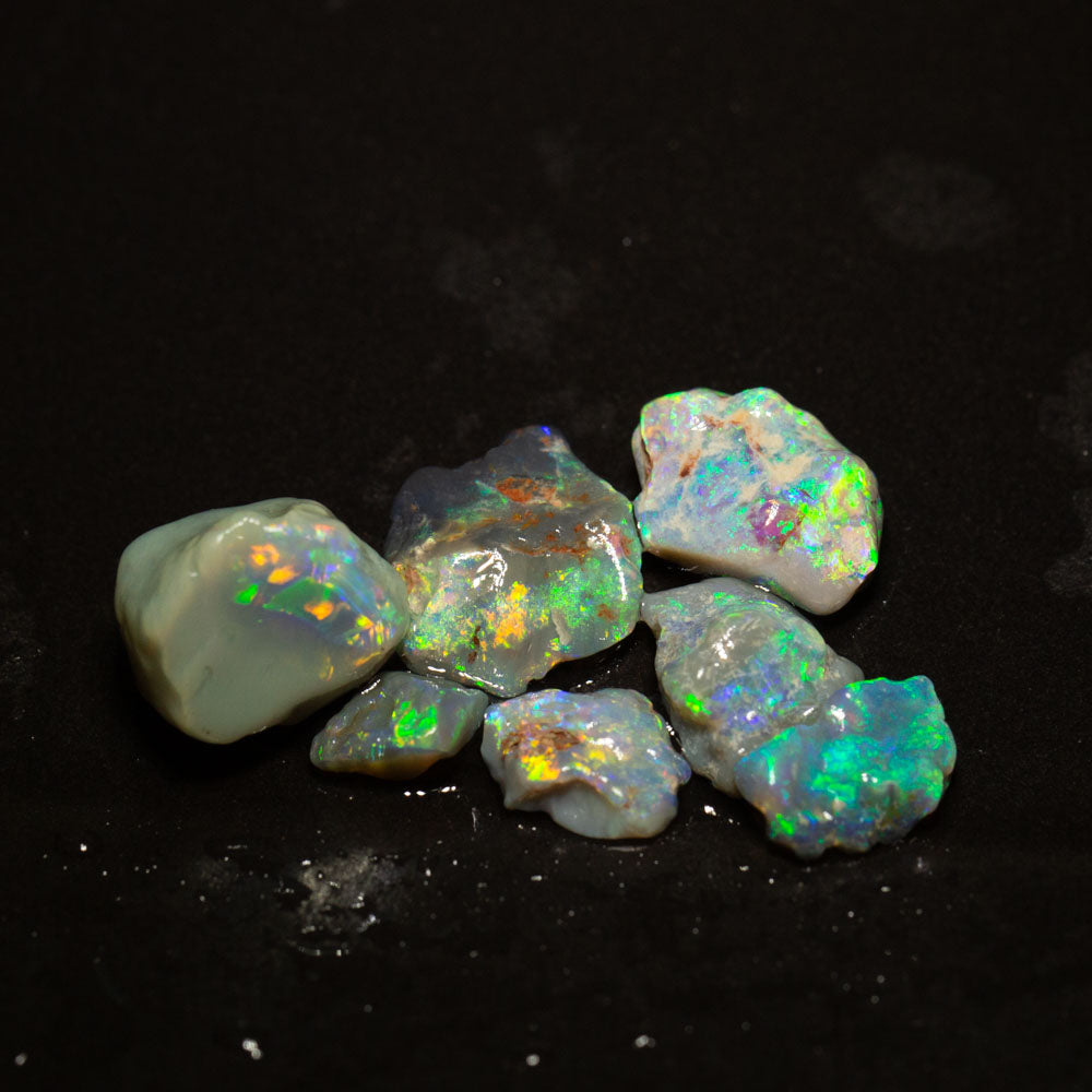 22 ct rough opal parcel 7pc