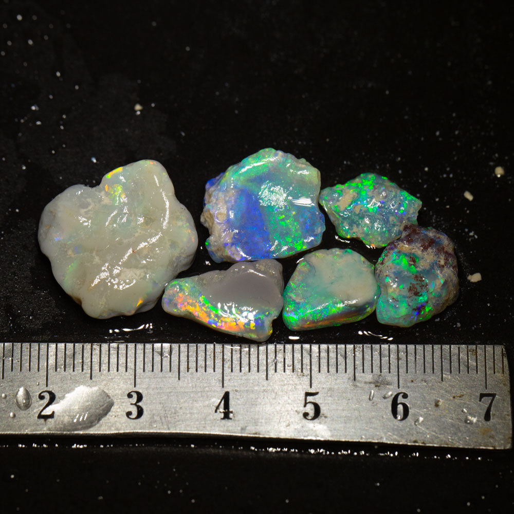 25 ct rough opal parcel 6pc