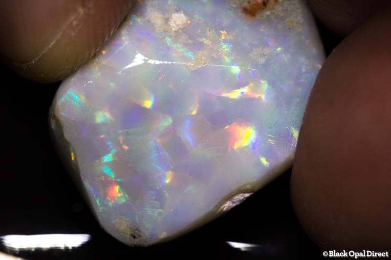 26.50 ct rough opal piece harlequin pattern 29mm across