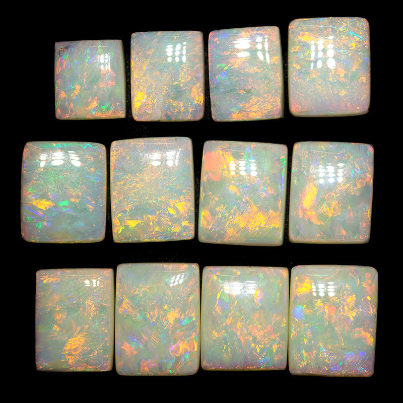 29.70 ct white opal set 9.9x8x3.9mm