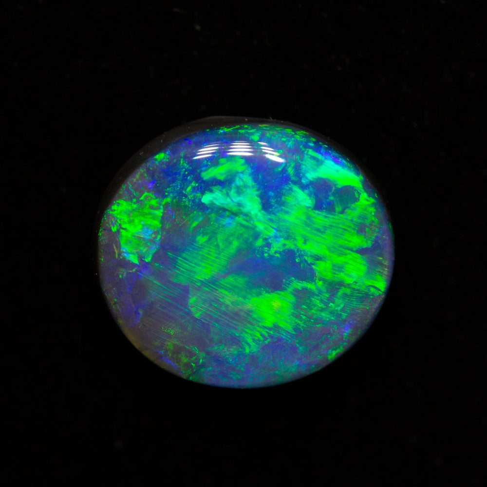 3.00 ct black opal 10.4x9.2x4.6mm