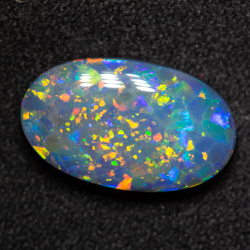 3.04 ct gem black opal 13.5x8x4mm