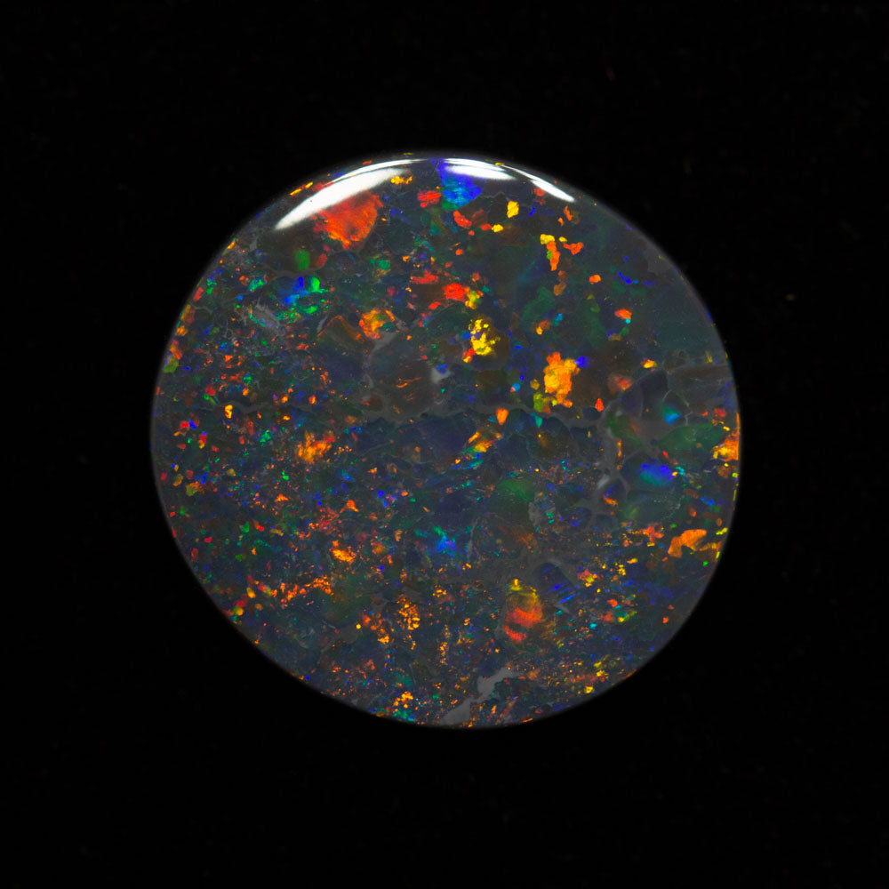 3.14 ct black opal 13.6x13x2.7mm
