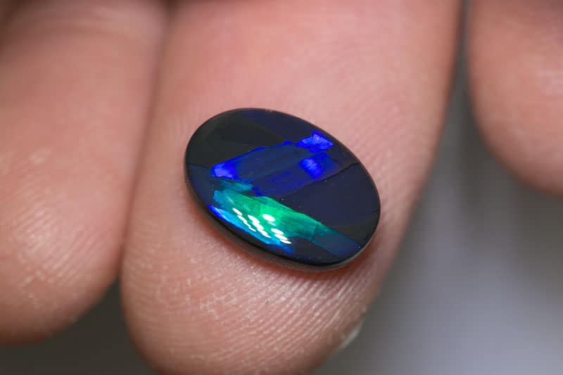 3.14 ct black opal 13x9x3.5mm