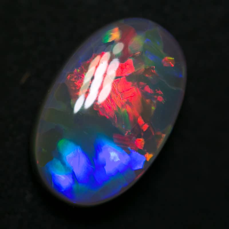 3.14 ct gem black opal 13x8x4mm