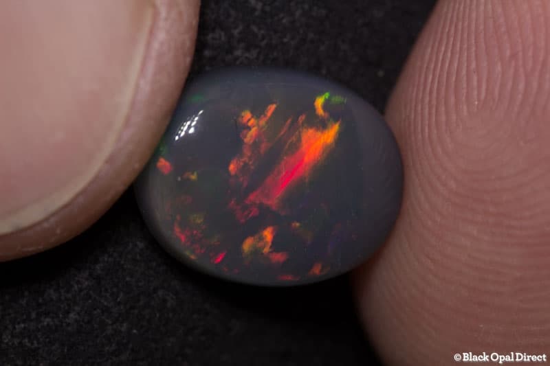 3.15 ct black opal 11x9x4mm