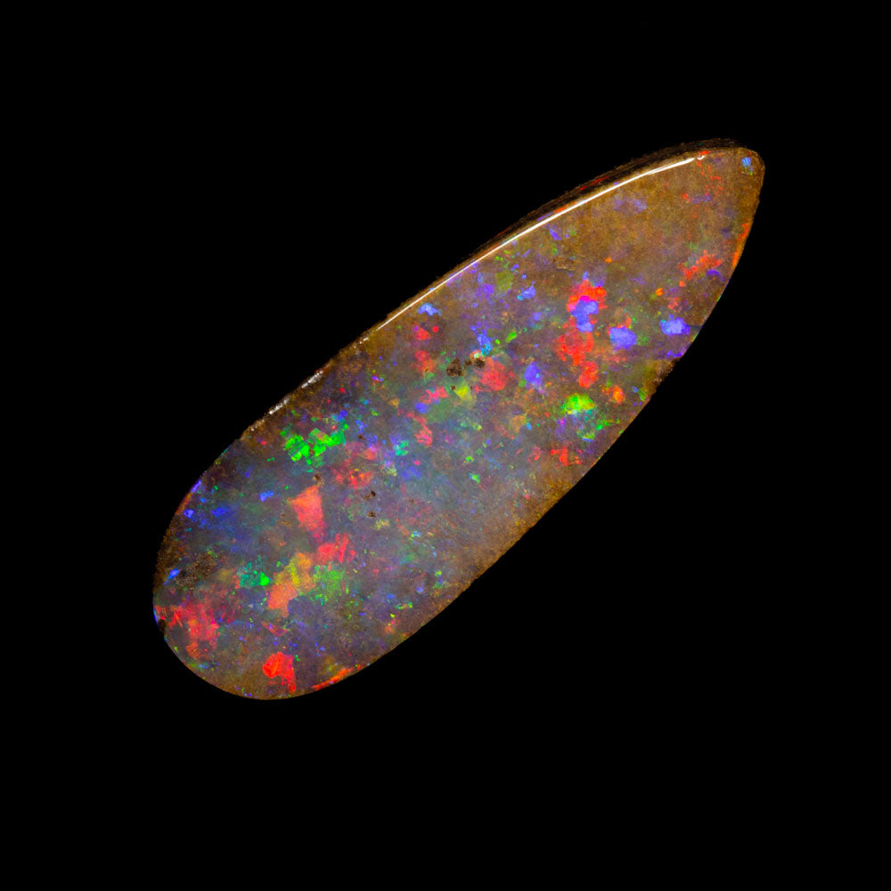 3.17 ct boulder opal 17.1x6x2.9mm