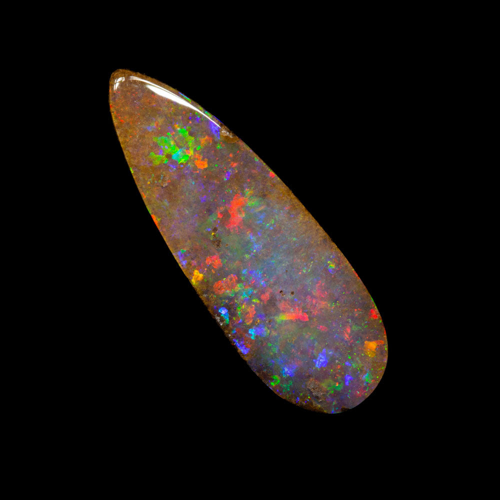 3.17 ct boulder opal 17.1x6x2.9mm
