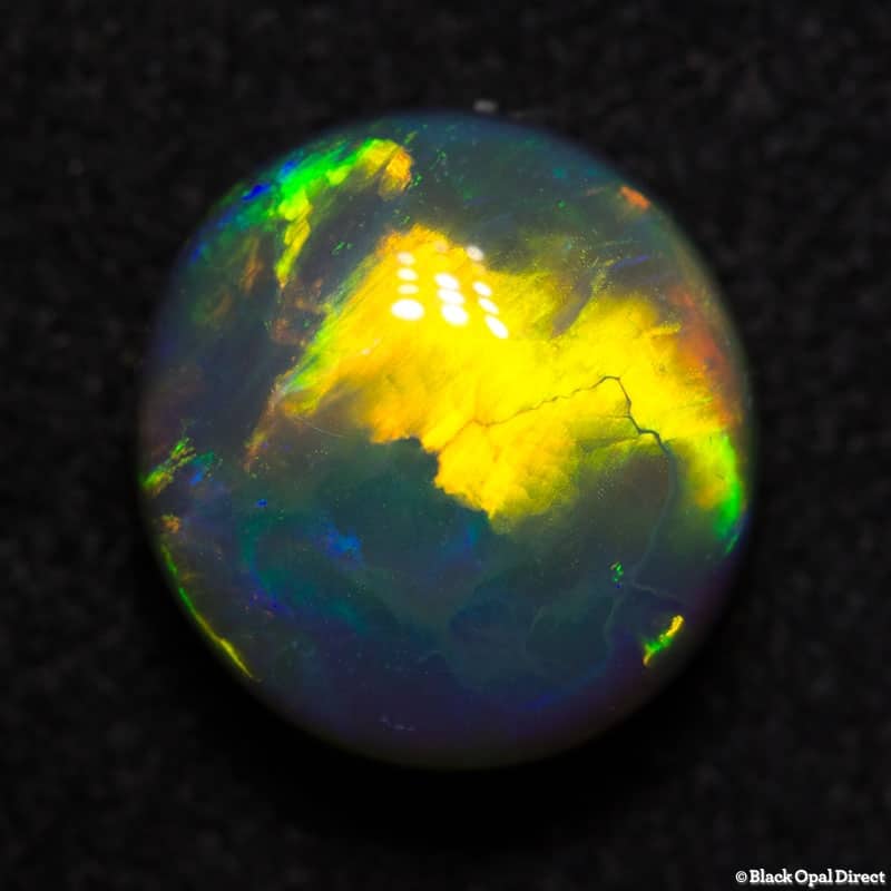 3.25ct black opal gem