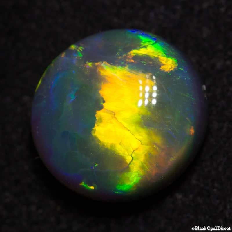 3.25 ct gem black opal 9.5x9x5mm