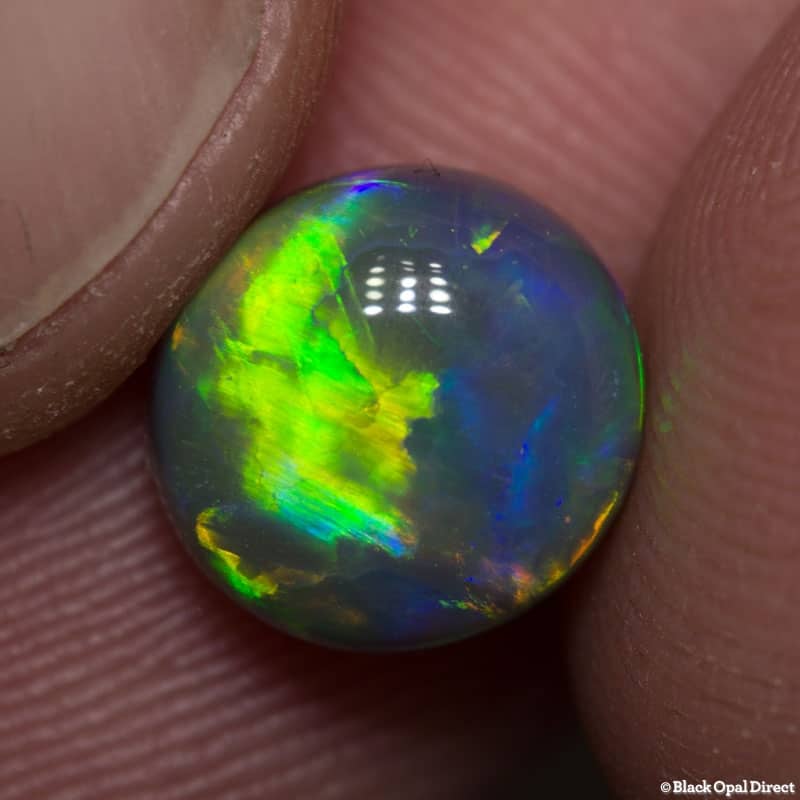 3.25 ct gem black opal 9.5x9x5mm
