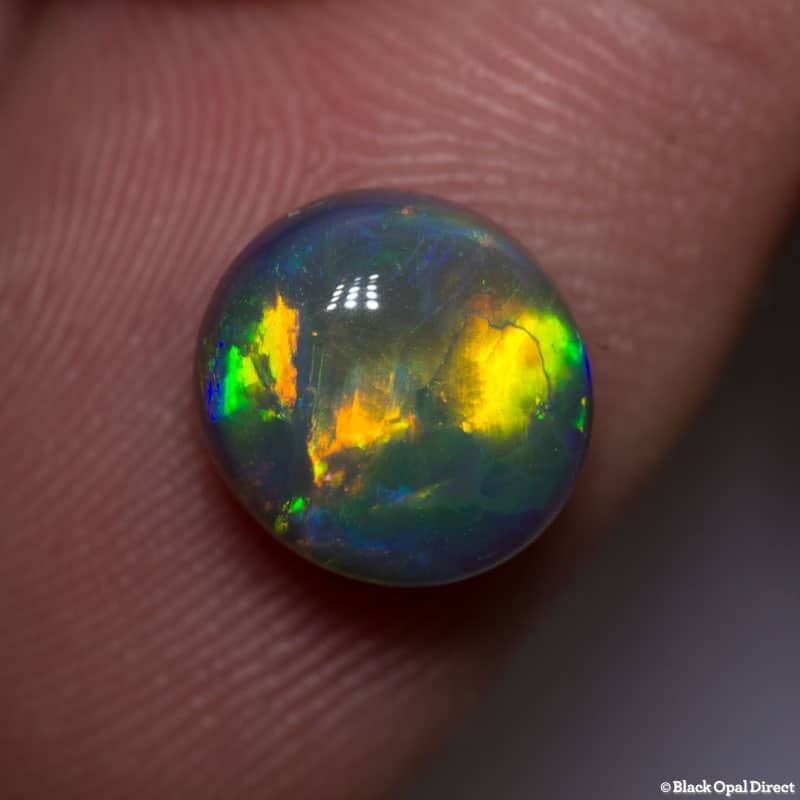 3.25 ct gem black opal 9.5x9x5mm