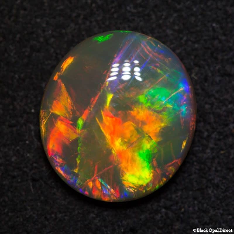 3.25 ct gem double sided crystal opal 12x11x4mm