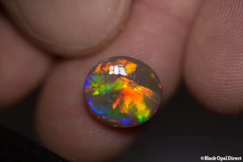 3.25 ct gem double sided crystal opal 12x11x4mm