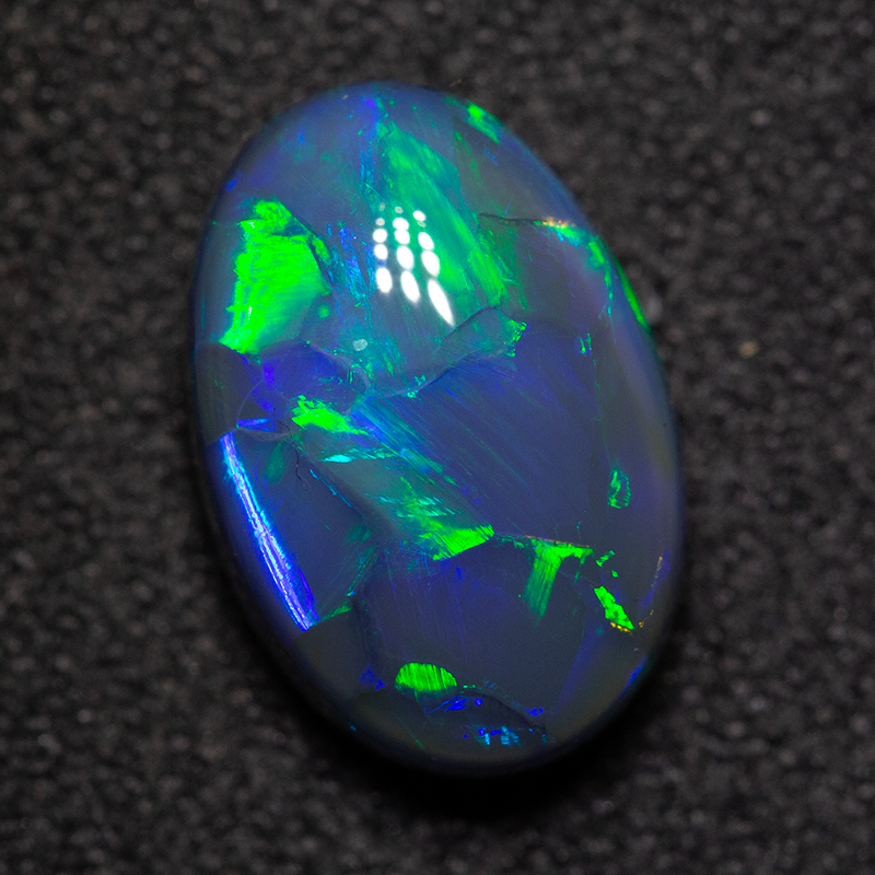 3.26 ct black opal 12x8x5mm