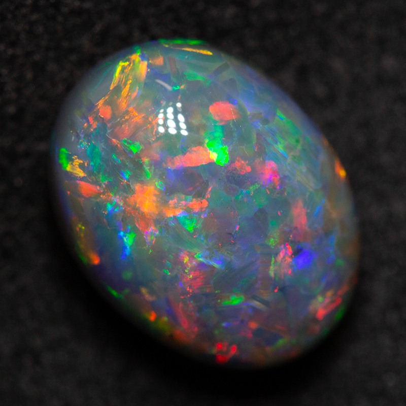 3.26 ct black opal 10.5x8x6.3mm