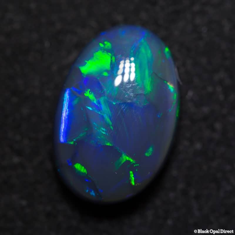 3.26 ct black opal 12x8x5mm