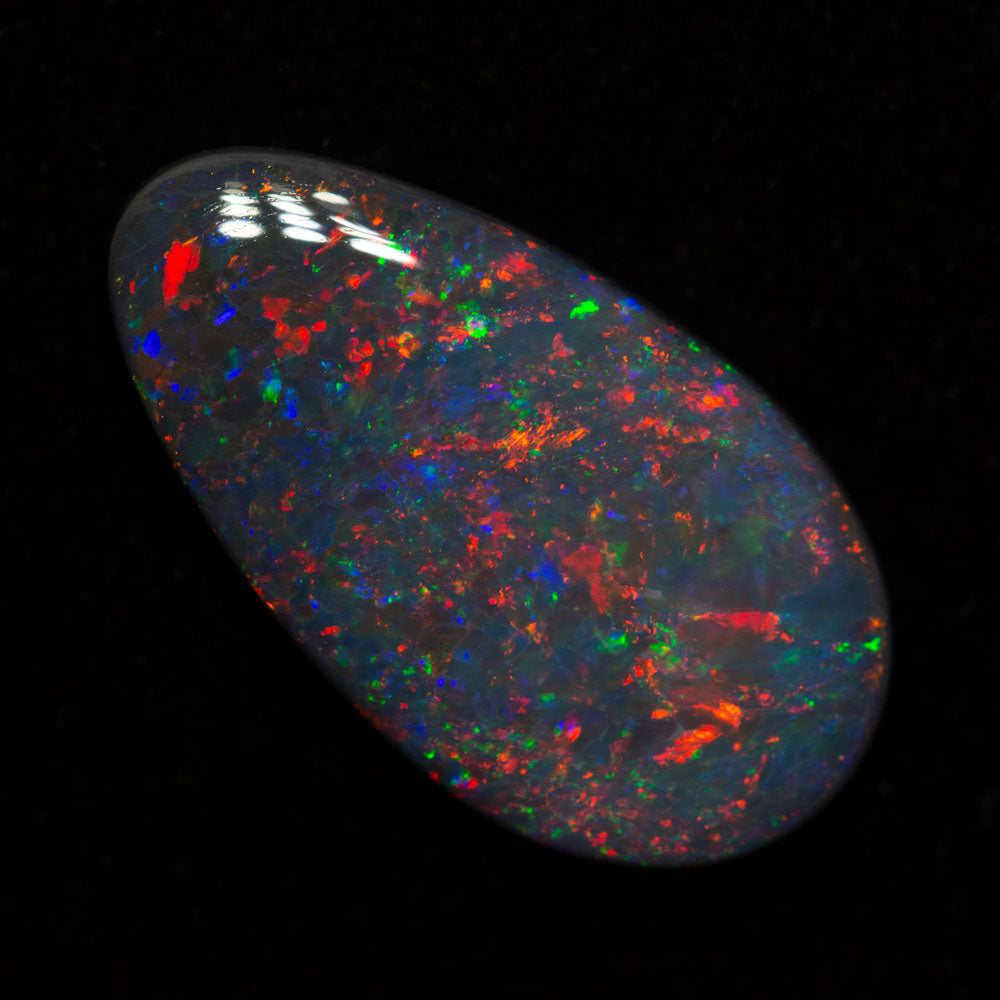 3.27 ct black opal gem 12.6x10x2.5mm