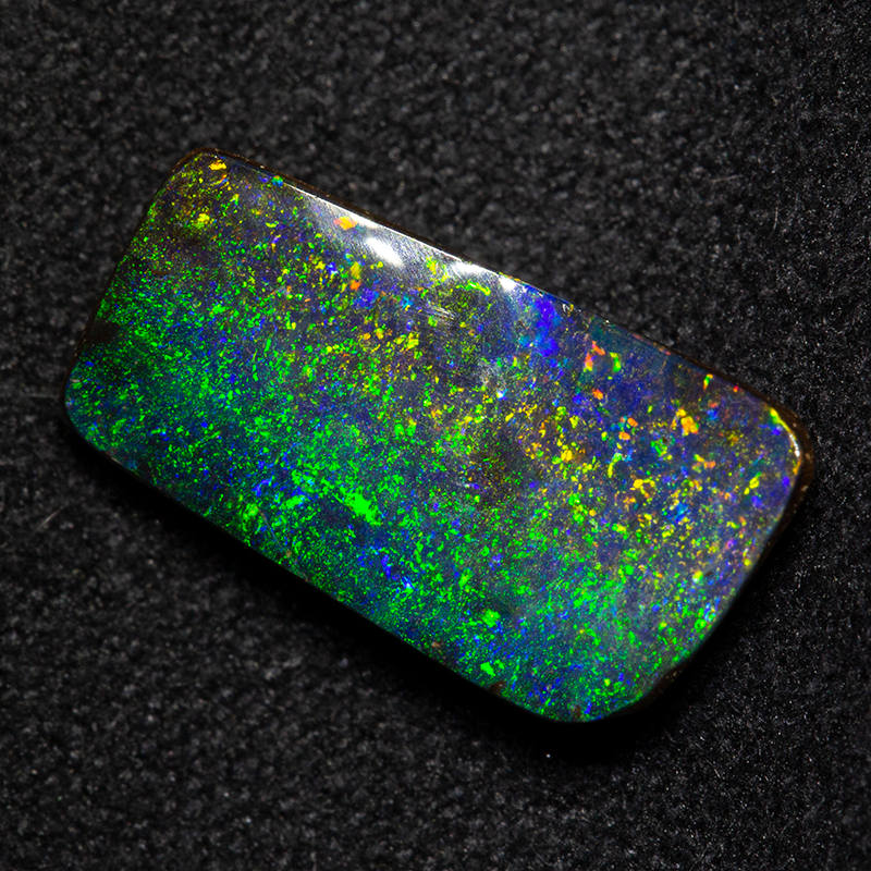 3.28 ct boulder opal 13.3x7.2x3.4mm