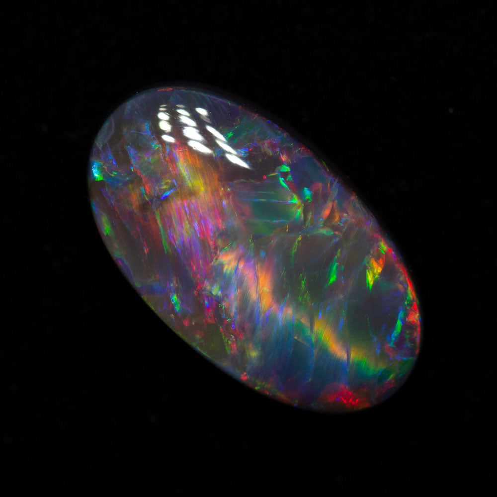 3.31 ct black opal 14.1x8.1x4.4mm