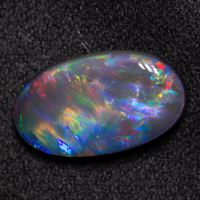 3.31 ct black opal 14.1x8.1x4.4mm