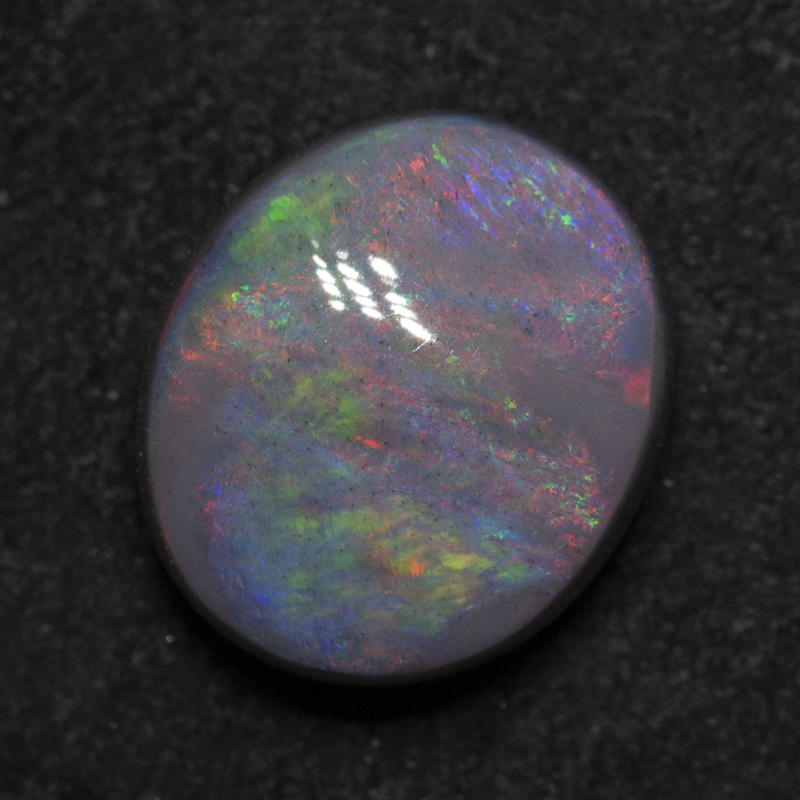 3.32 ct dark opal 10.8x9.3x5.5mm