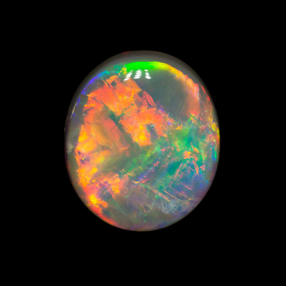 3.36 ct gem dark opal 11.6x10.1x4.6mm