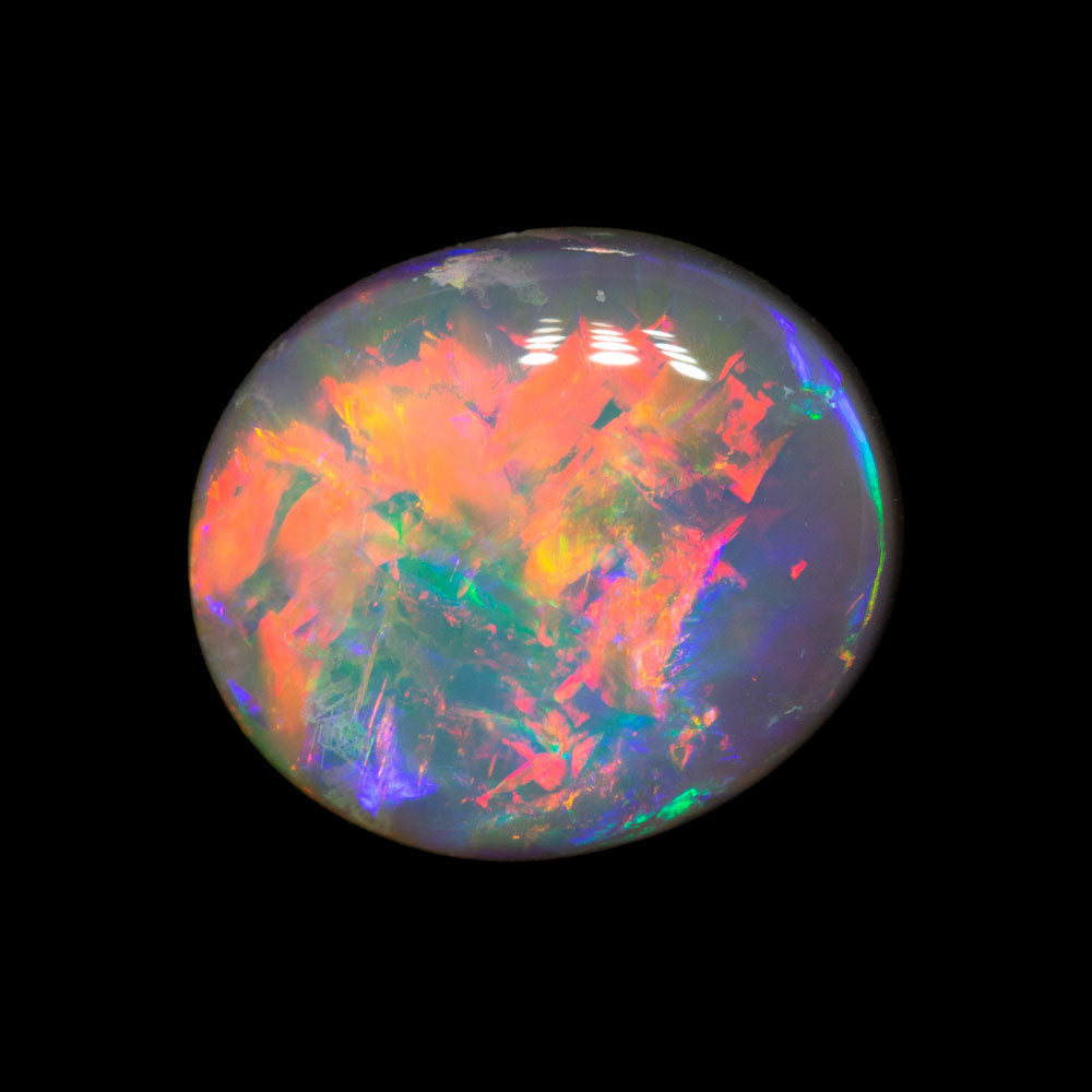 3.36 ct gem dark opal 11.6x10.1x4.6mm