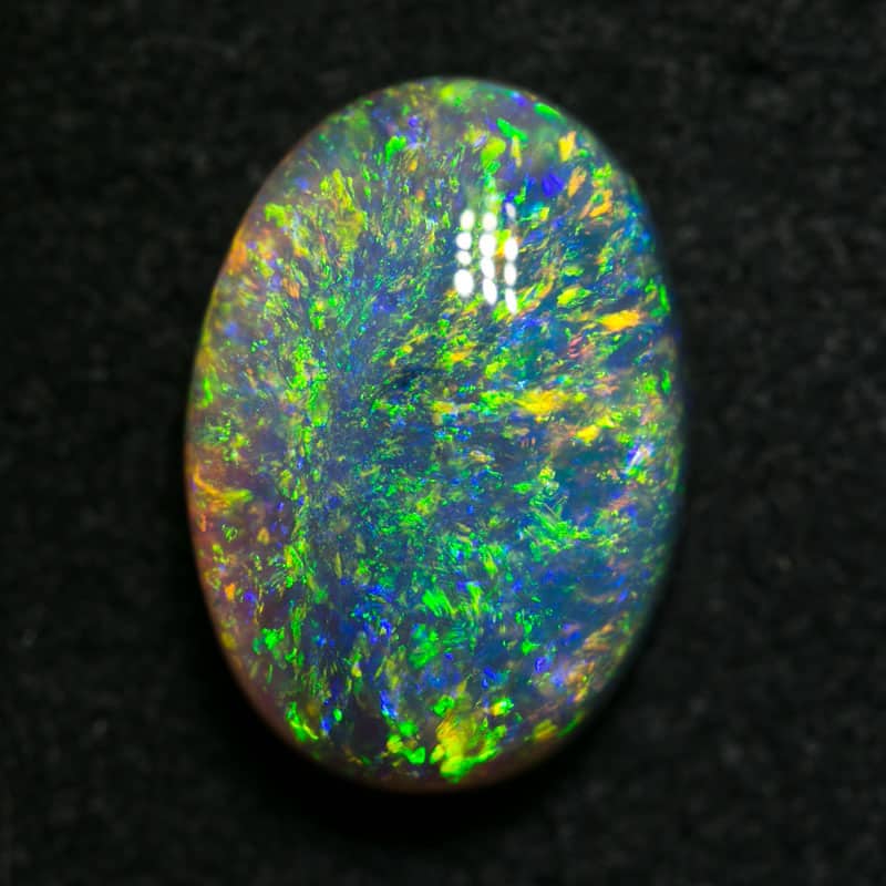 3.50 ct dark crystal opal 12x9x5mm