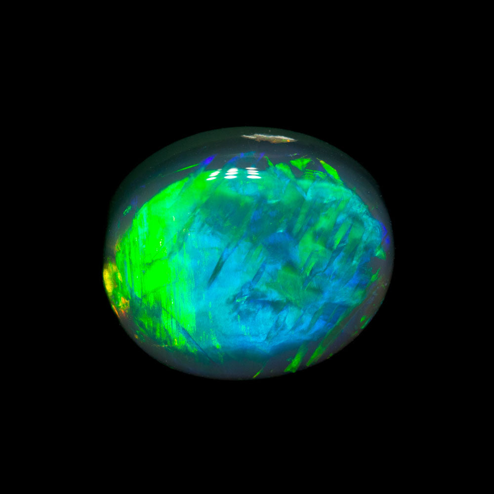 3.53 ct gem black opal 10.4x8.7x5.8mm