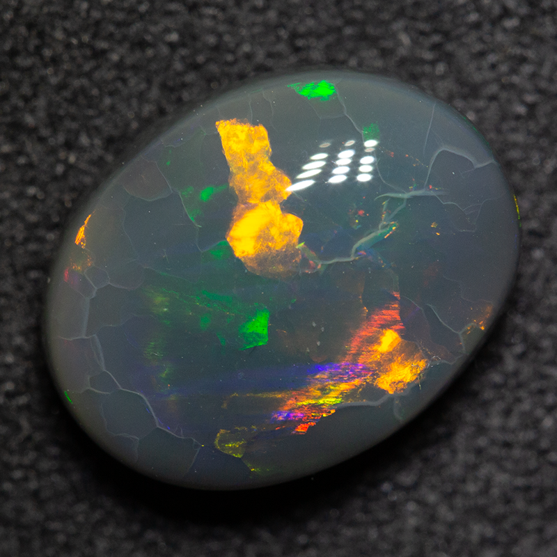 3.53 ct black opal 11.8x9.2x5.1mm