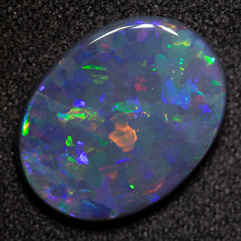 3.66 ct black opal 15x11.5x3 mm