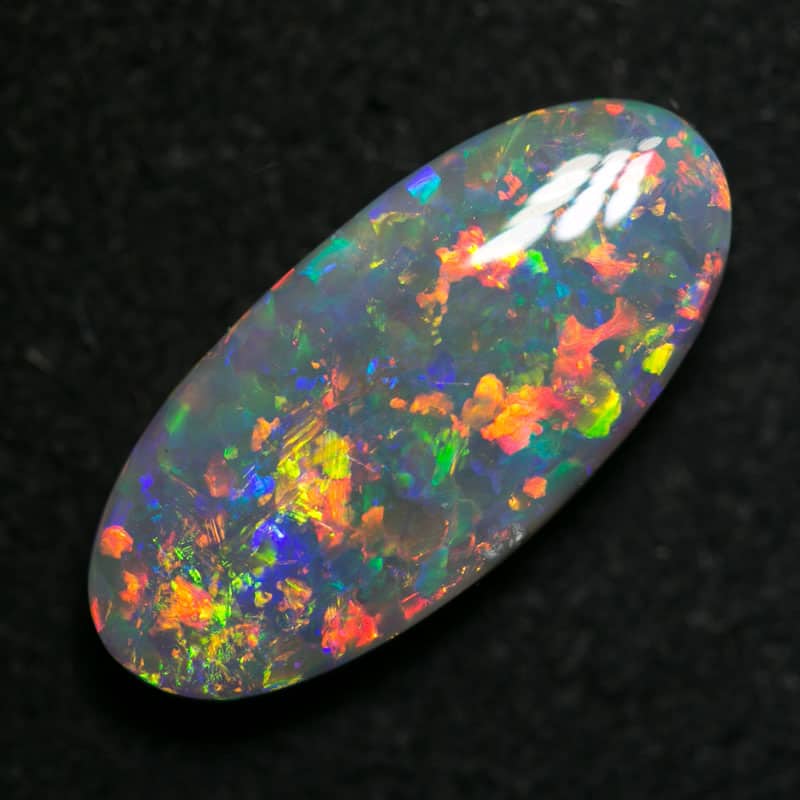 3.73 ct dark opal gem 17x8x4mm