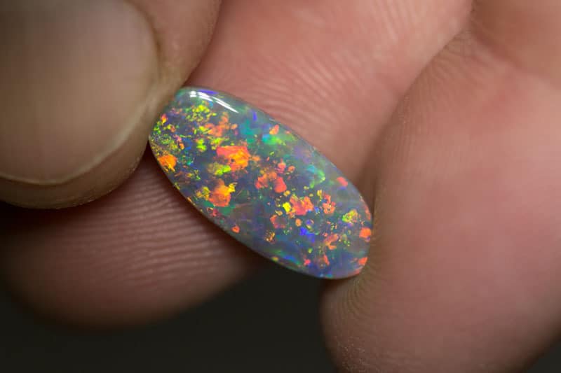 3.73 ct dark opal gem 17x8x4mm