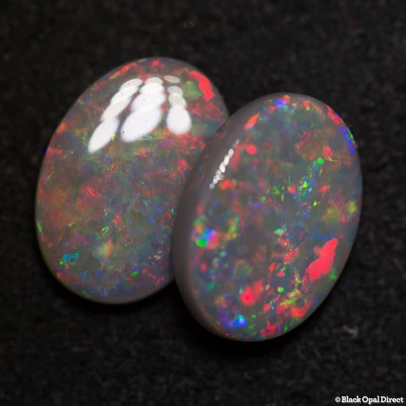 3.80ct semi black opal pair3