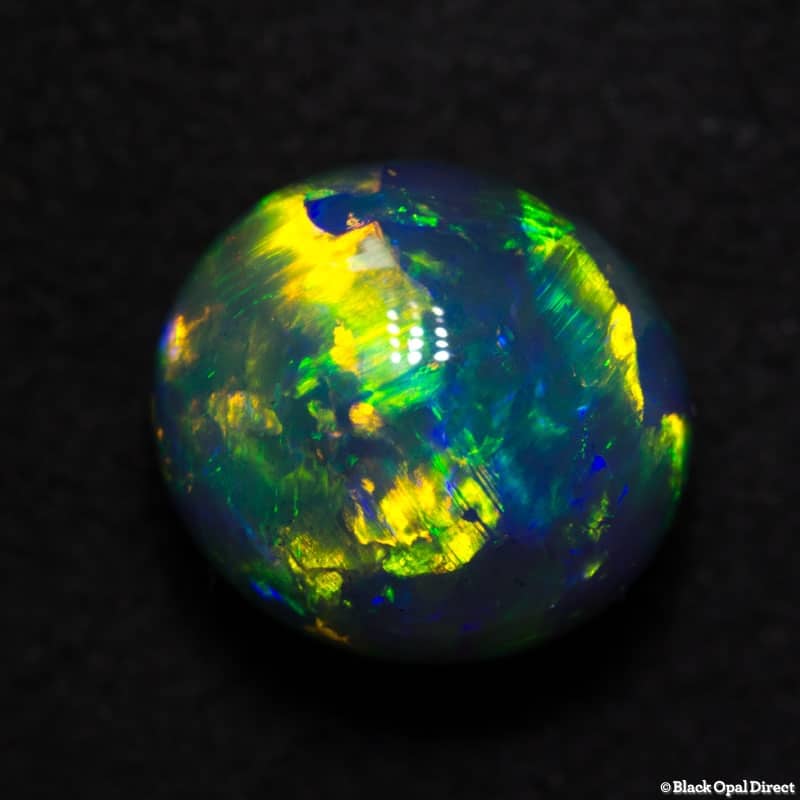 3.81 ct gem black opal 9.5x9x7mm