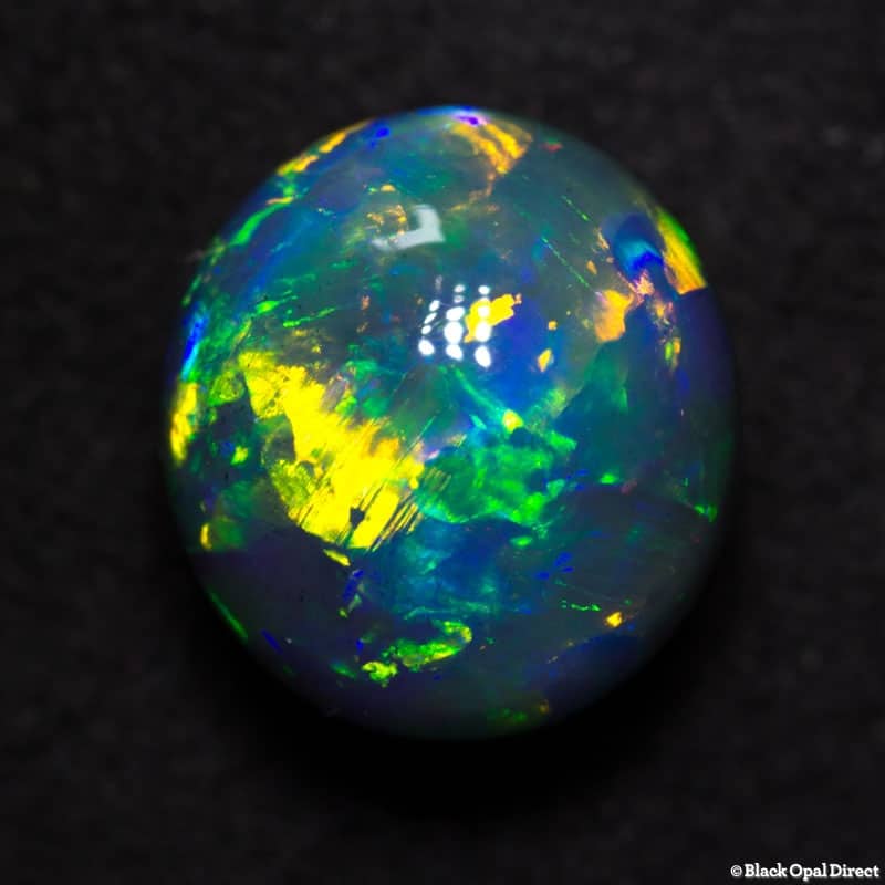 3.81 ct gem black opal 9.5x9x7mm