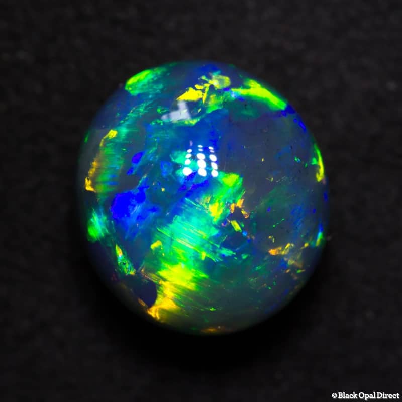 3.81 ct gem black opal 9.5x9x7mm