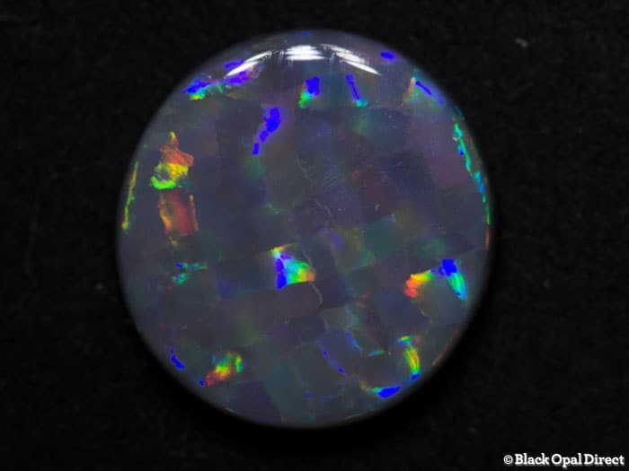 3.86 ct harlequin semi black opal 13x12.5x3mm for Szilard