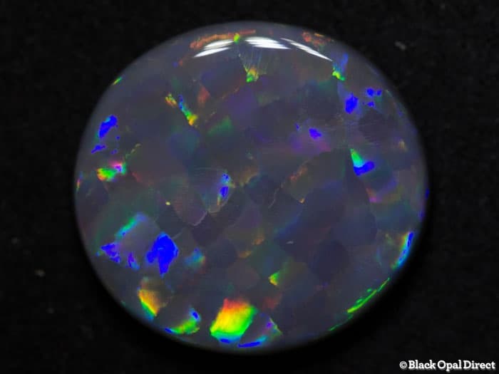 3.86 ct harlequin semi black opal 13x12.5x3mm for Szilard