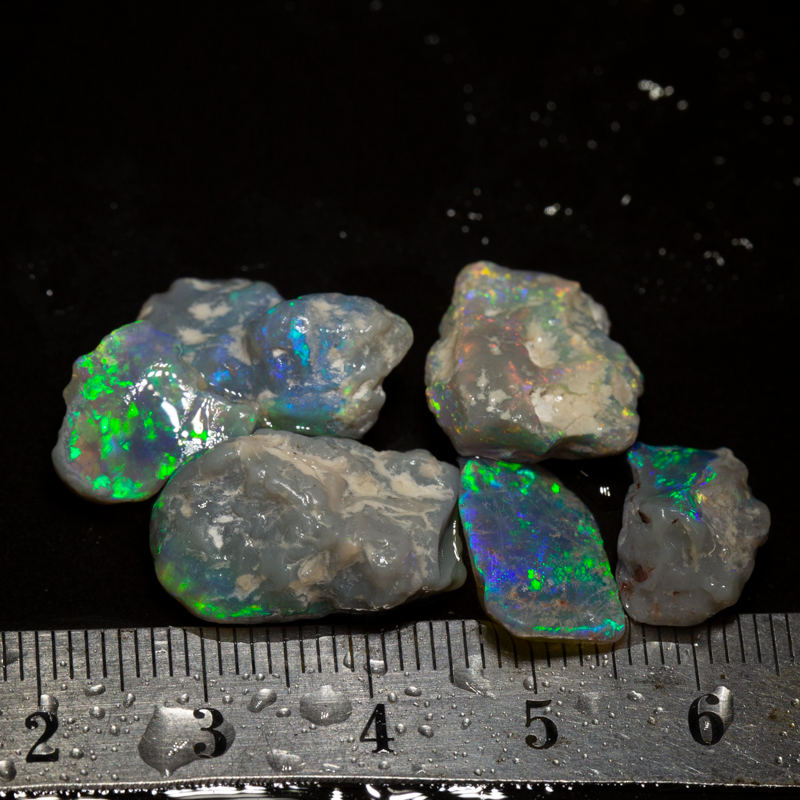 35 ct rough opal parcel 6pc