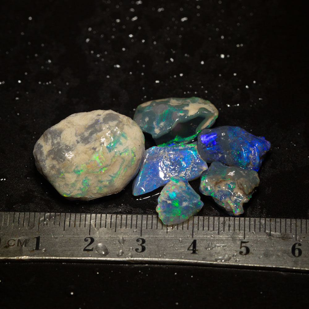 36 ct rough opal parcel 6pc