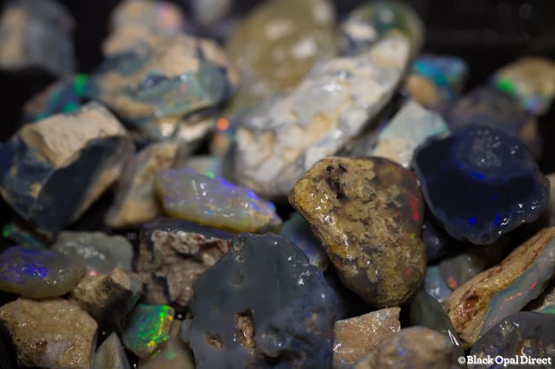 375 ct rough opal parcel for intermediate cutters
