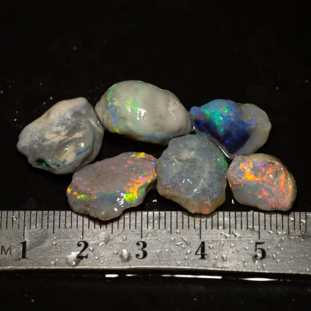 37 ct rough opal parcel 6pc