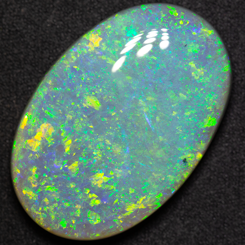 38.63 ct dark opal 33x21.7x8.1mm