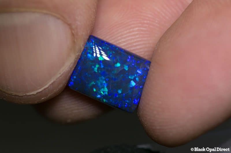 4.02 ct black opal cushion cut 11x9x5mm