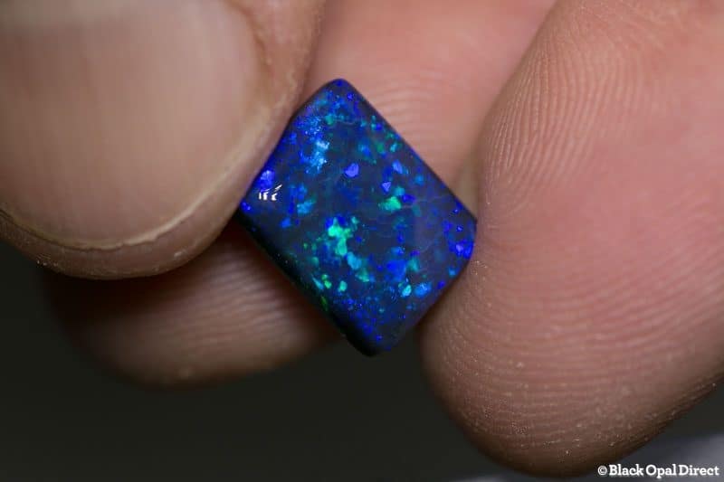 4.02 ct black opal cushion cut 11x9x5mm